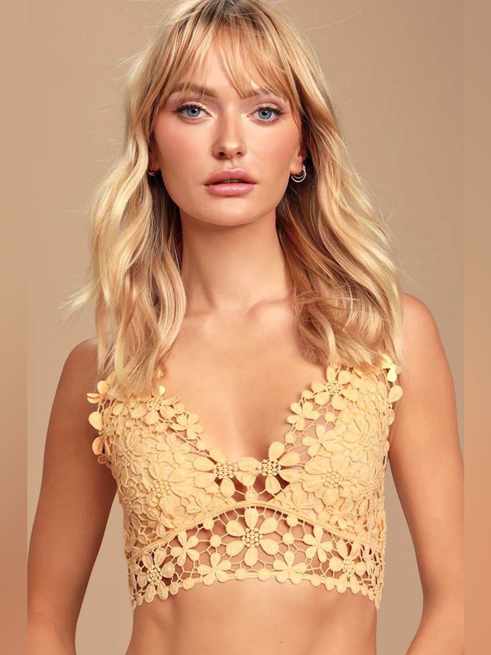 Bundle of Free People Miss Dazie Bralettes in Yellow and Pink